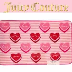Juicy Couture Home Juicy Heart Logo Memory Foam Bath Rug
